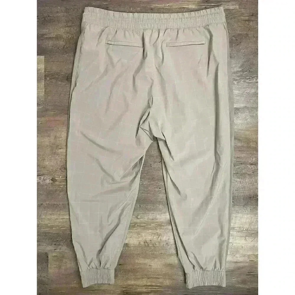 Athleta Brooklyn Textured Jogger Women's Size 18 Retro Windowpane Pull On Pants - Picture 6 of 14